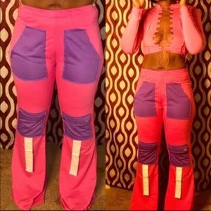 Pink & Purple Flare pants (BRAND NEW)
